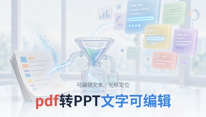 PDF转PPT文字可编辑