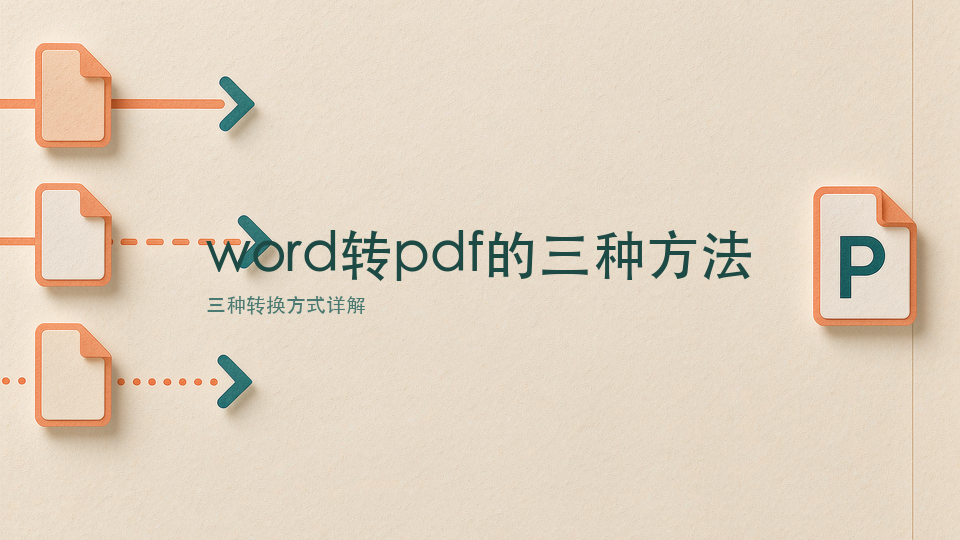word转pdf的三种方法