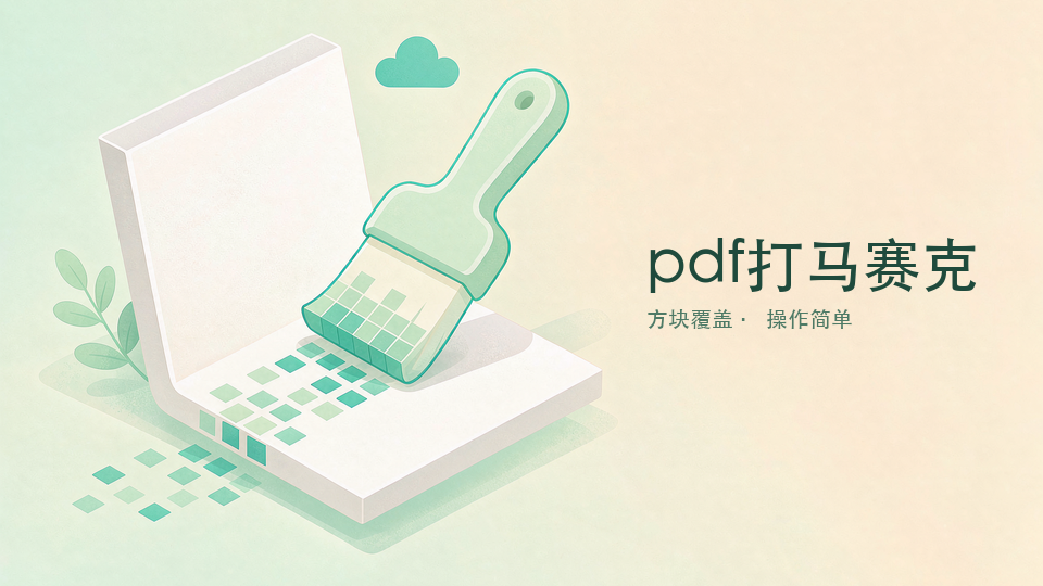 pdf打马赛克