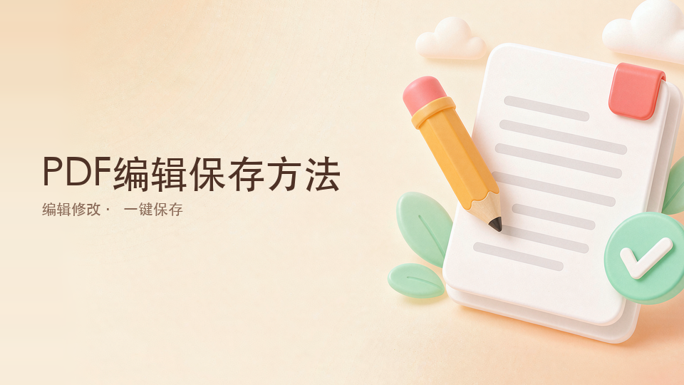 PDF编辑保存方法