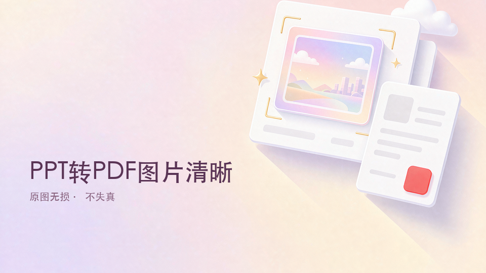 PPT转PDF图片清晰